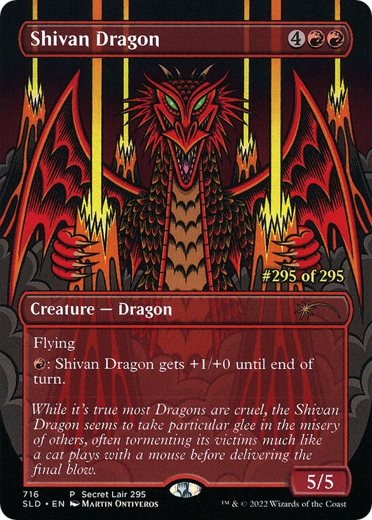 Image for Shivan Dragon (Serial Numbered) (716) (SLD) - Magic: The Gathering
