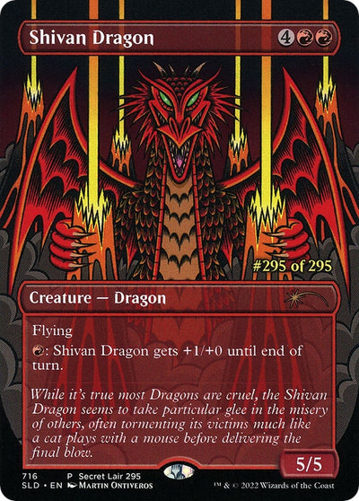 Shivan Dragon (Serial Numbered) (716) (SLD)