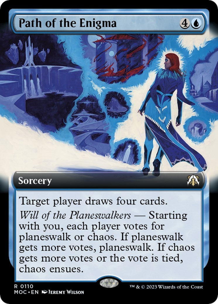Image for Path of the Enigma (Extended Art) (110) (MOC) - Magic: The Gathering