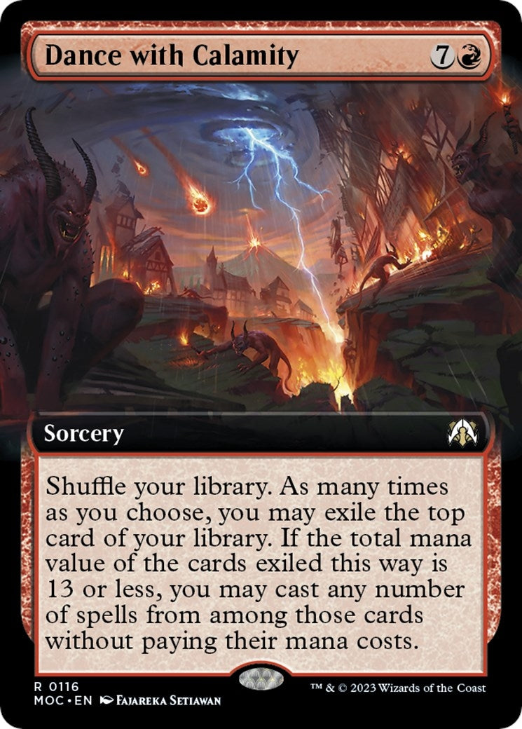 Image for Dance with Calamity (Extended Art) (116) (MOC) - Magic: The Gathering