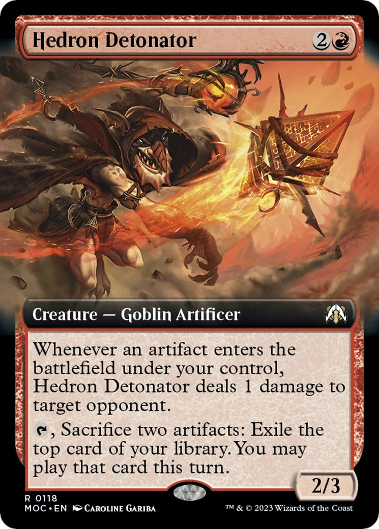 Image for Hedron Detonator (Extended Art) (118) (MOC) - Magic: The Gathering