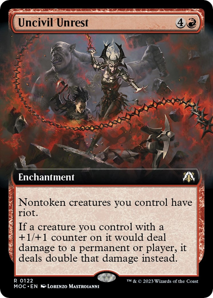 Image for Uncivil Unrest (Extended Art) (122) (MOC) - Magic: The Gathering