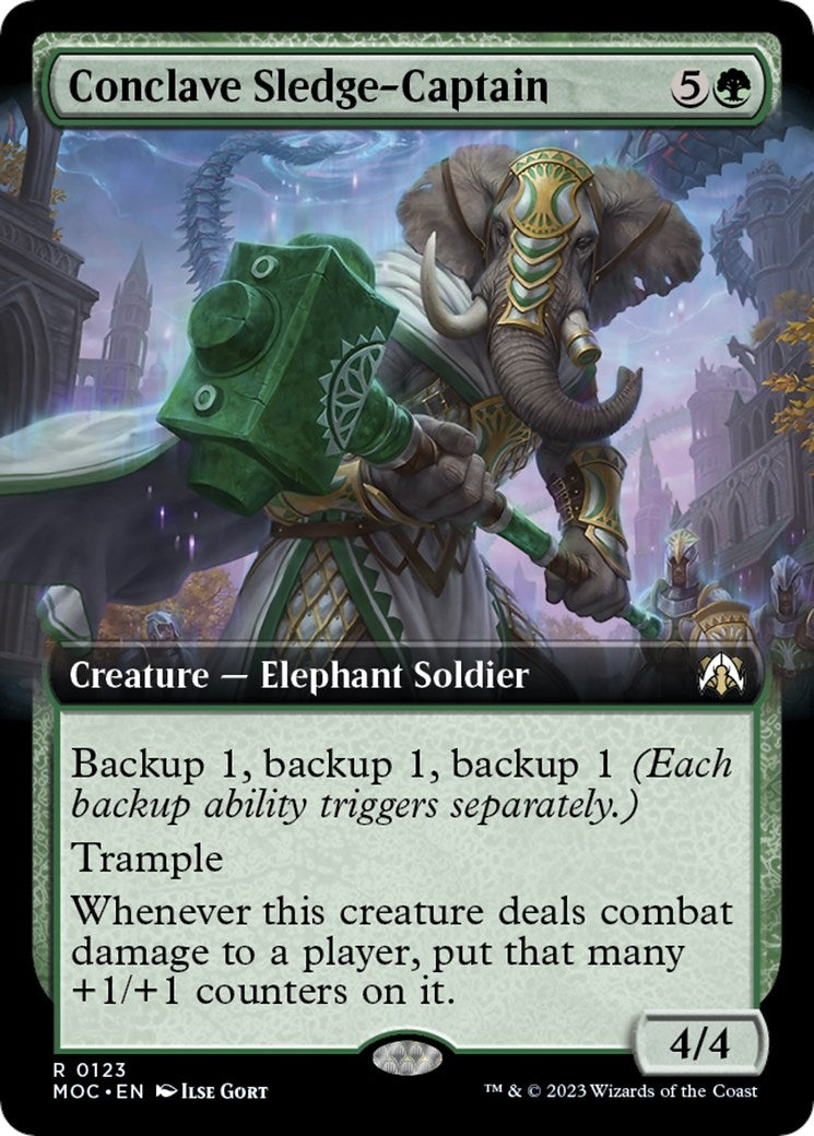 Image for Conclave Sledge-Captain (Extended Art) (123) (MOC) - Magic: The Gathering