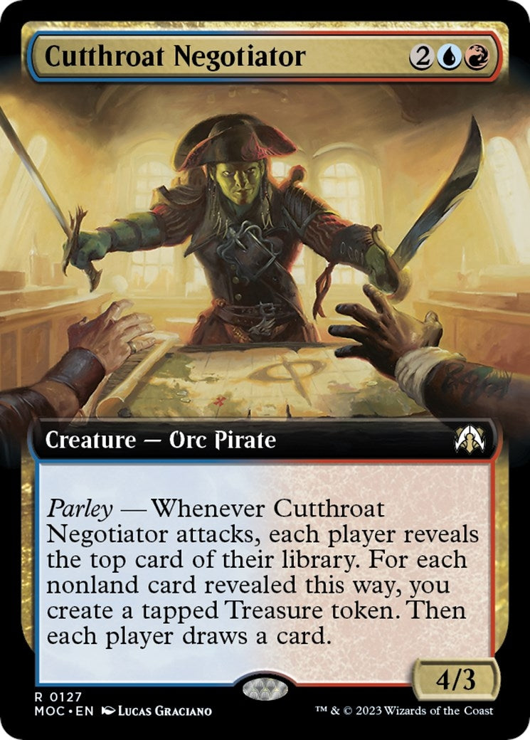 Image for Cutthroat Negotiator (Extended Art) (127) (MOC) - Magic: The Gathering
