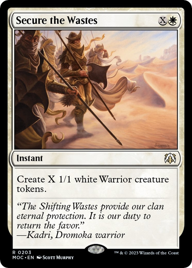 Image for Secure the Wastes (203) (MOC) - Magic: The Gathering