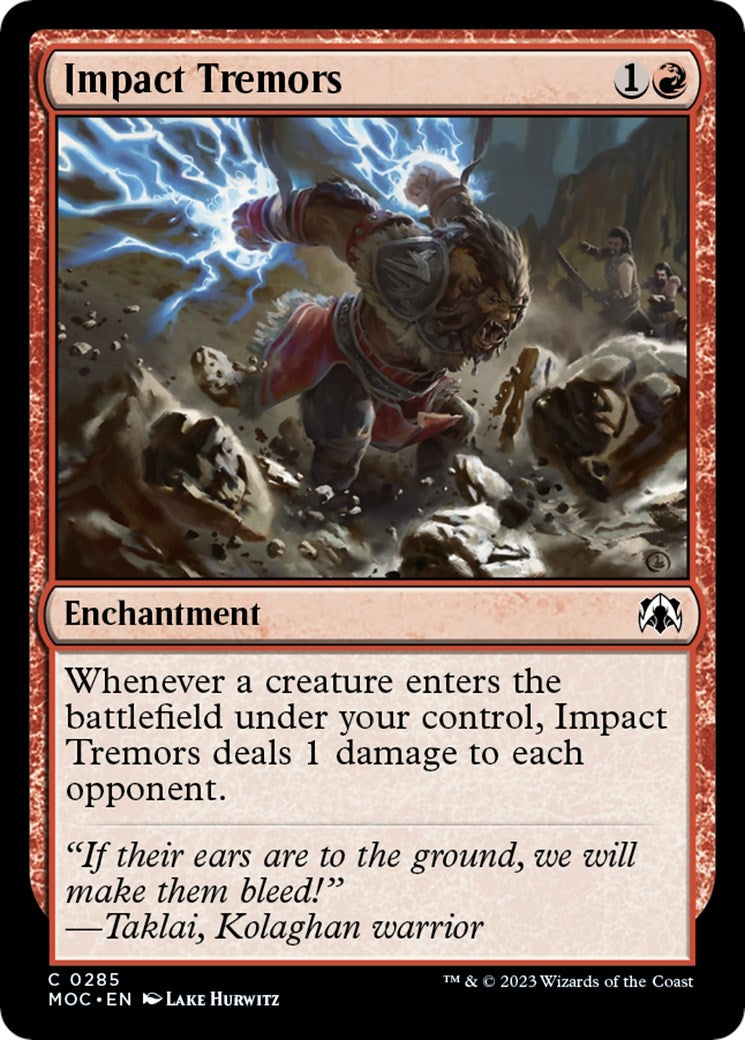Image for Impact Tremors (285) (MOC) - Magic: The Gathering