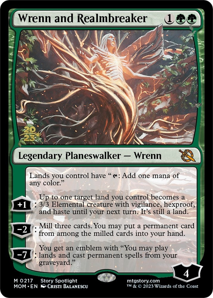 Image for Wrenn and Realmbreaker (217) (PRE) - Magic: The Gathering