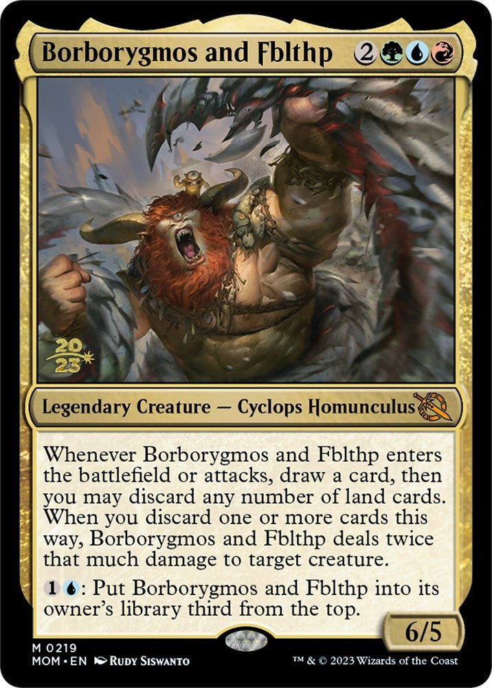 Image for Borborygmos and Fblthp (219) (PRE) - Magic: The Gathering