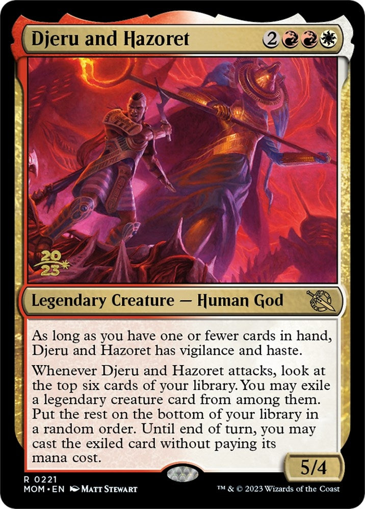 Image for Djeru and Hazoret (221) (PRE) - Magic: The Gathering
