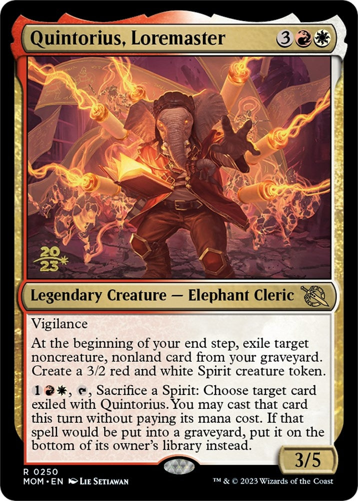 Image for Quintorius, Loremaster (250) (PRE) - Magic: The Gathering