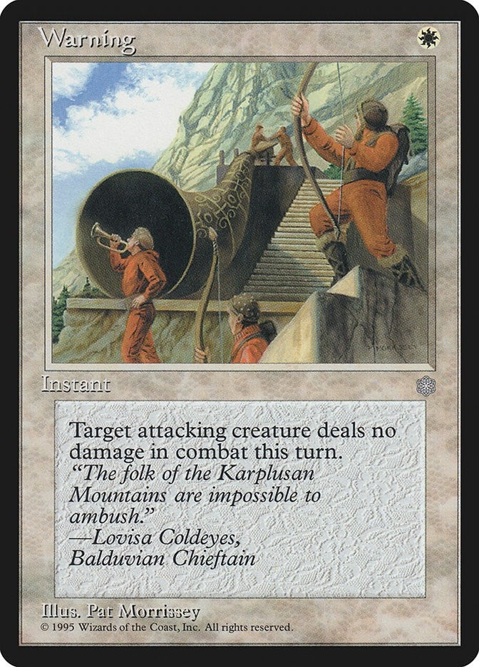 Image for Warning (ICE) - Magic: The Gathering