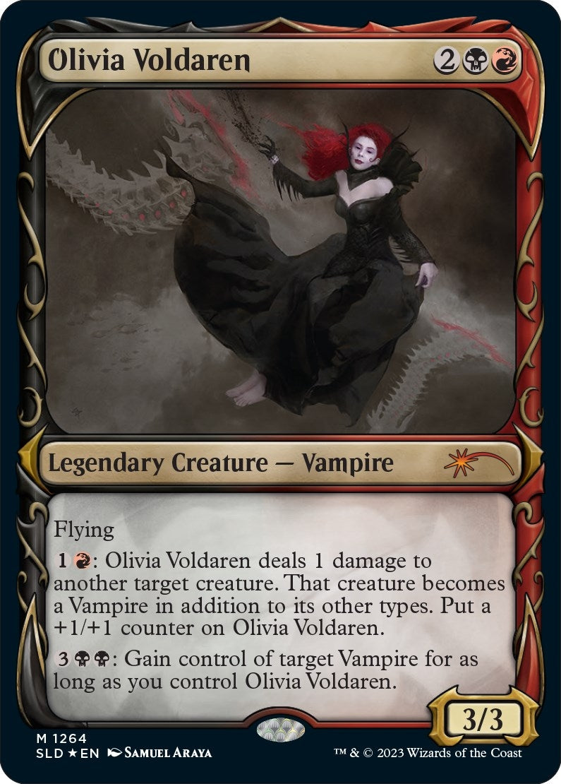 Image for Olivia Voldaren (Halo Foil) (1264) (SLD) - Magic: The Gathering
