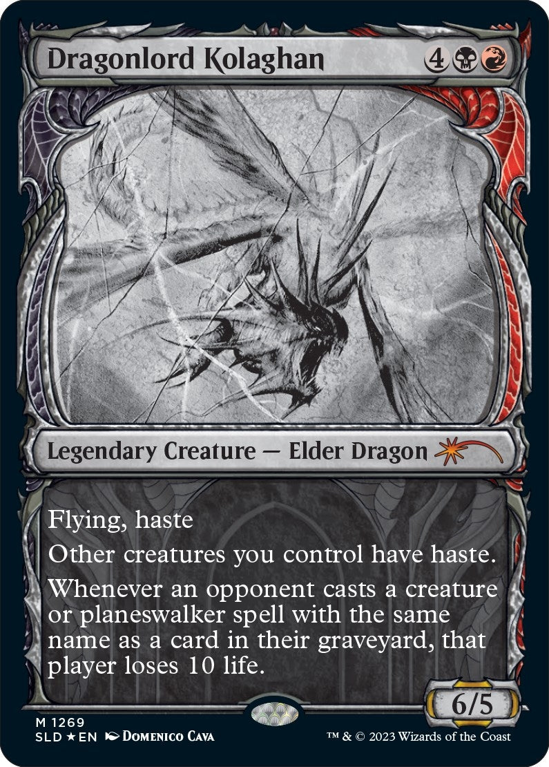 Image for Dragonlord Kolaghan (Halo Foil) (1269) (SLD) - Magic: The Gathering