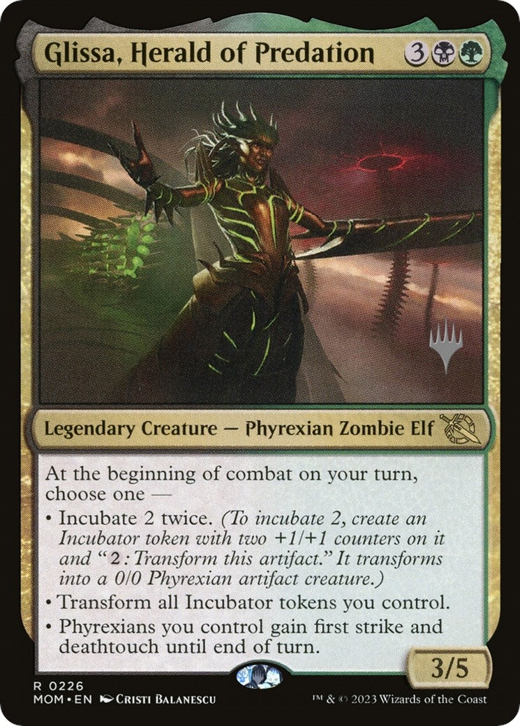 Image for Glissa, Herald of Predation (226) (PPMOM) - Magic: The Gathering