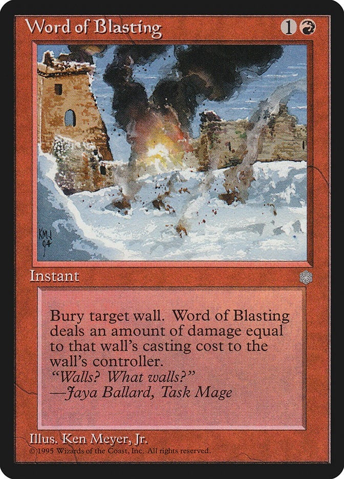 Image for Word of Blasting (ICE) - Magic: The Gathering
