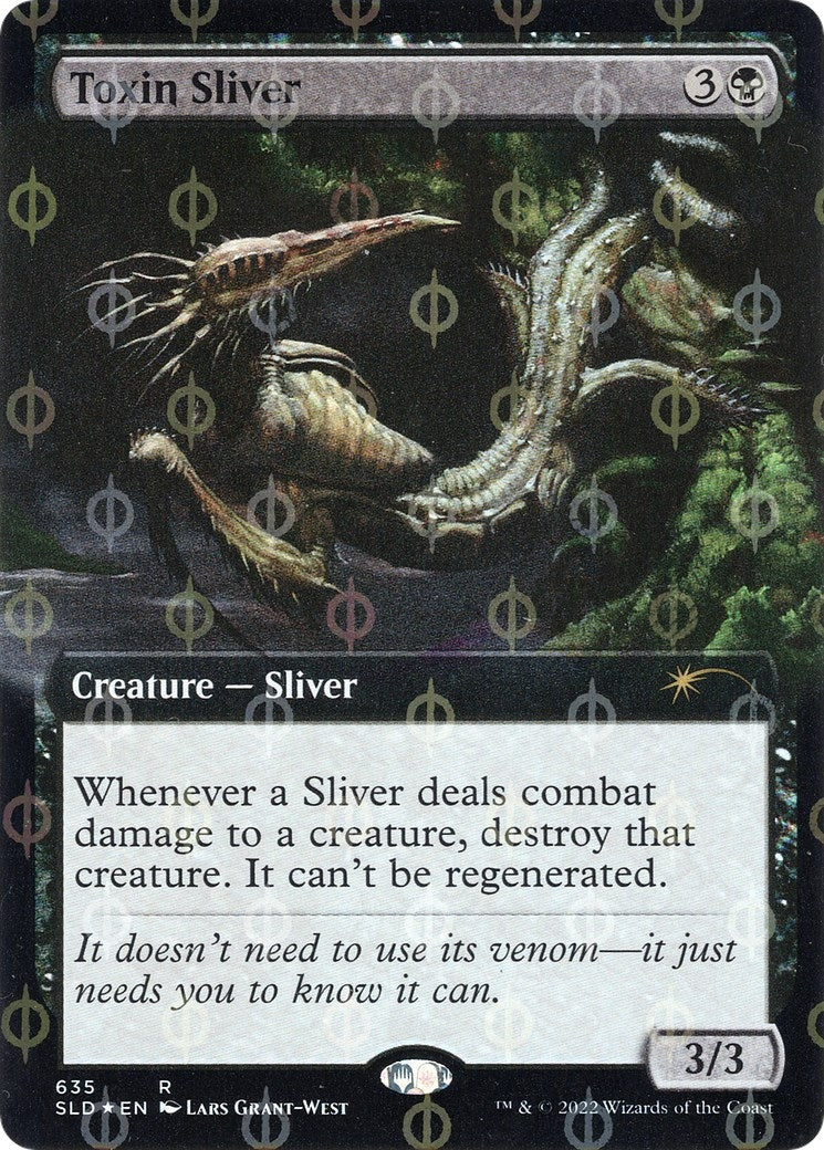 Image for Toxin Sliver (Extended Art) (Step-and-Compleat Foil) (635) (SLD) - Magic: The Gathering