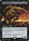 Image for Plague Sliver (Extended Art) (Step-and-Compleat Foil) (633) (SLD) - Magic: The Gathering