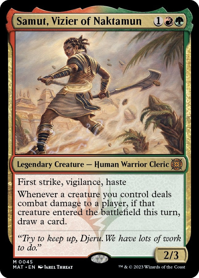 Image for Samut, Vizier of Naktamun (45) (MAT) - Magic: The Gathering