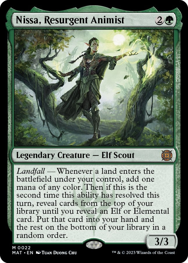 Image for Nissa, Resurgent Animist (22) (MAT) - Magic: The Gathering