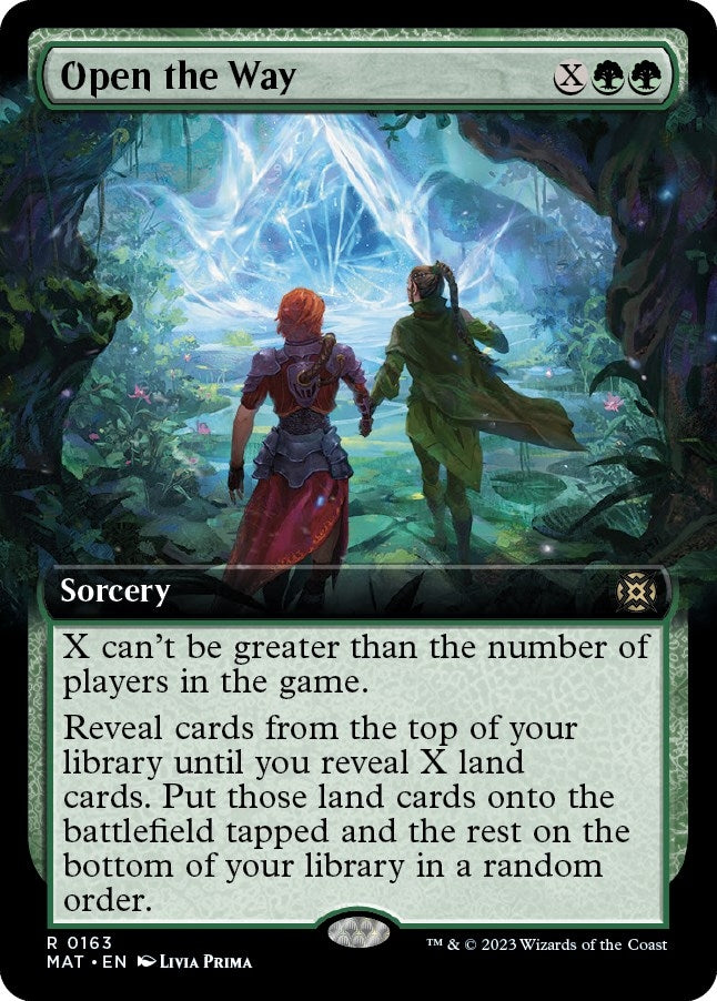 Image for Open the Way (Extended Art) (163) (MAT) - Magic: The Gathering