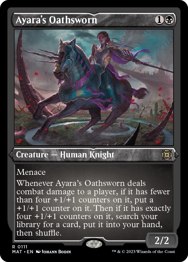 Image for Ayara's Oathsworn (Foil Etched) (111) (MAT) - Magic: The Gathering