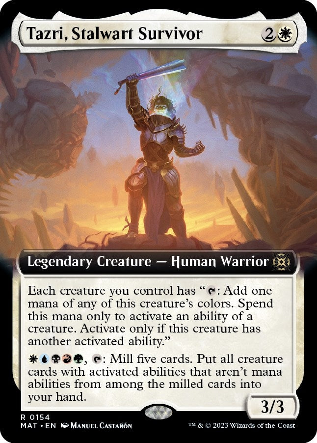 Image for Tazri, Stalwart Survivor (Extended Art) (154) (MAT) - Magic: The Gathering