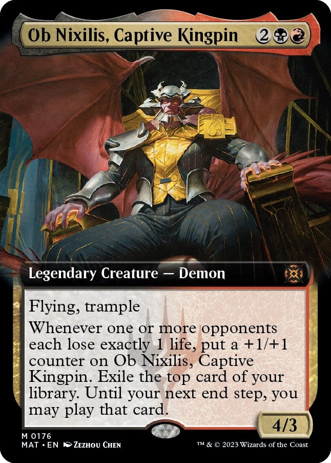 Image for Ob Nixilis, Captive Kingpin (Extended Art) (176) (MAT) - Magic: The Gathering