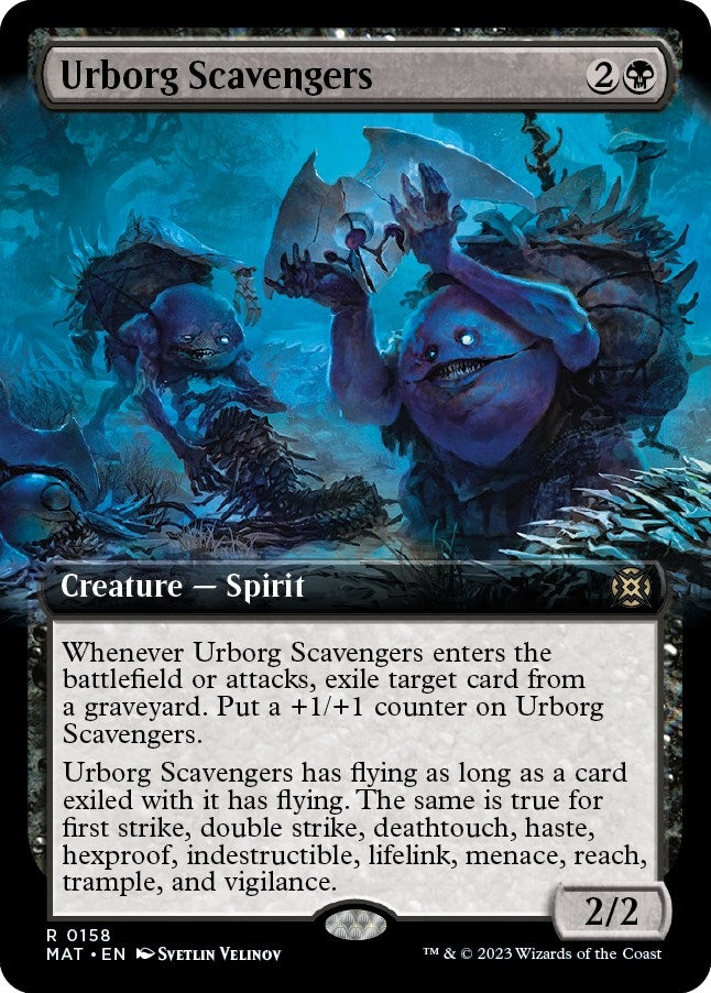 Image for Urborg Scavengers (Extended Art) (158) (MAT) - Magic: The Gathering