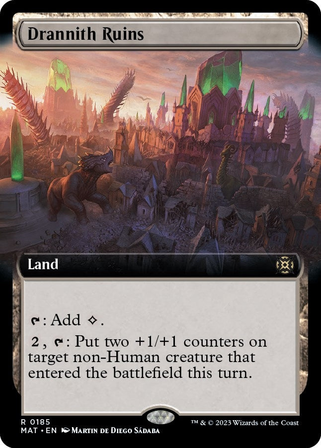 Image for Drannith Ruins (Extended Art) (185) (MAT) - Magic: The Gathering