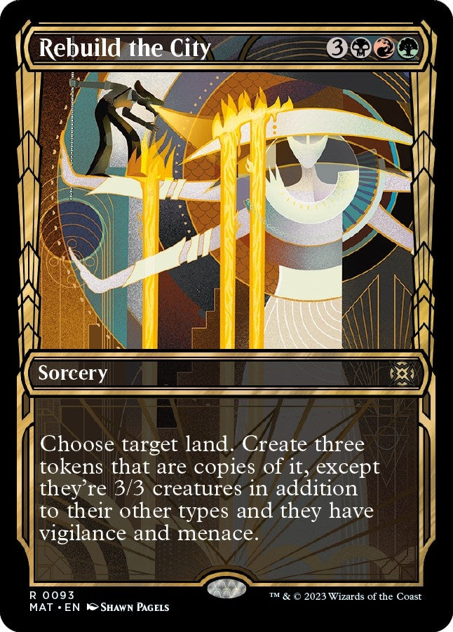 Image for Rebuild the City (Showcase) (93) (MAT) - Magic: The Gathering