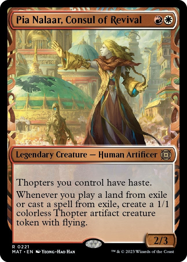 Image for Pia Nalaar, Consul of Revival (Halo Foil) (221) (MAT) - Magic: The Gathering