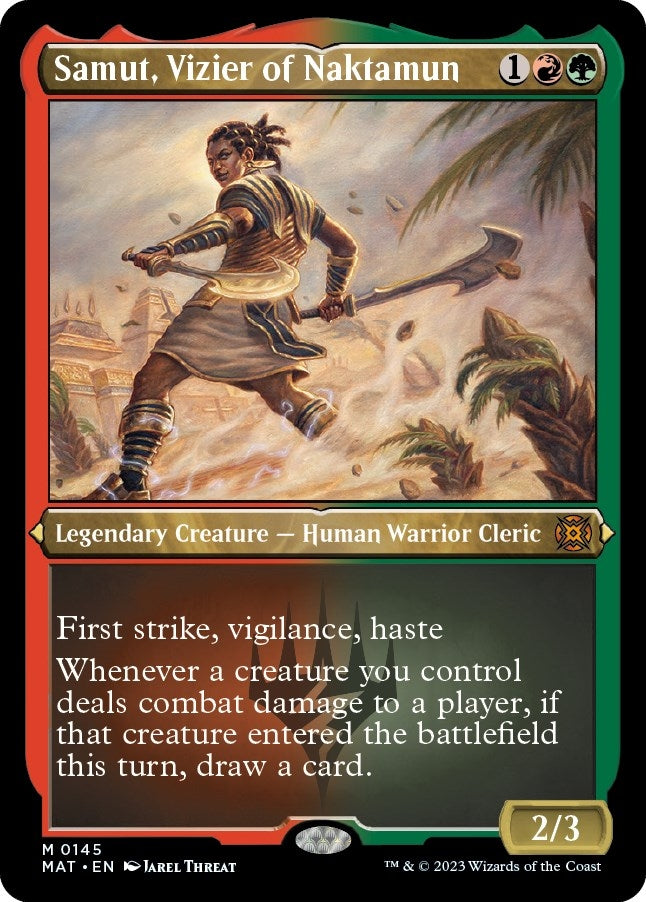 Image for Samut, Vizier of Naktamun (Foil Etched) (145) (MAT) - Magic: The Gathering