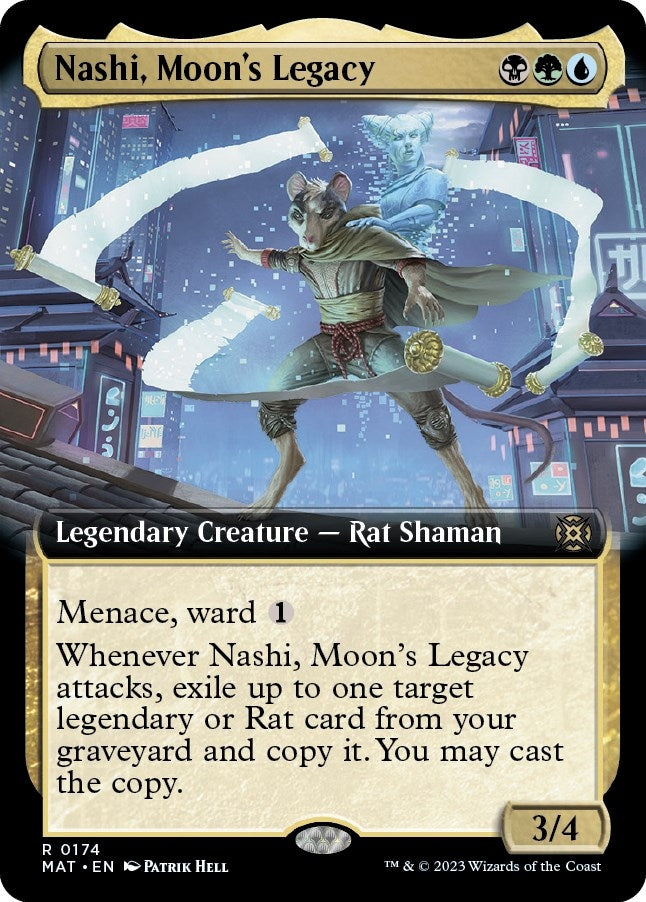 Image for Nashi, Moon's Legacy (Extended Art) (174) (MAT) - Magic: The Gathering
