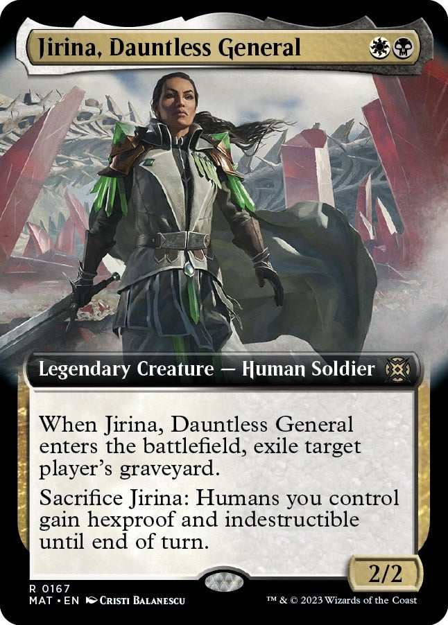 Image for Jirina, Dauntless General (Extended Art) (167) (MAT) - Magic: The Gathering