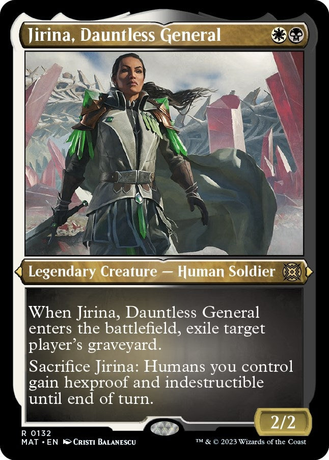 Image for Jirina, Dauntless General (Foil Etched) (132) (MAT) - Magic: The Gathering