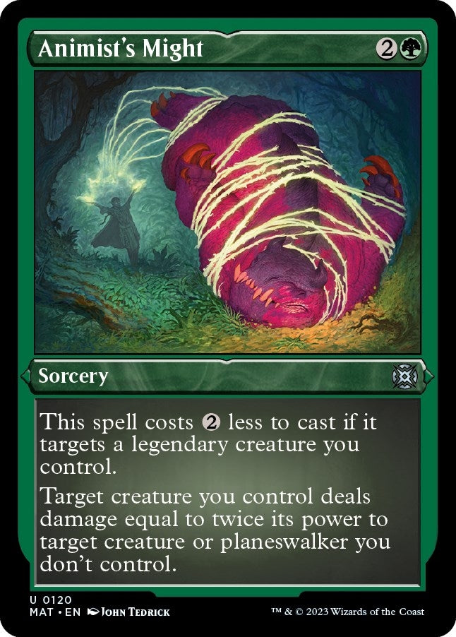 Image for Animist's Might (Foil Etched) (120) (MAT) - Magic: The Gathering