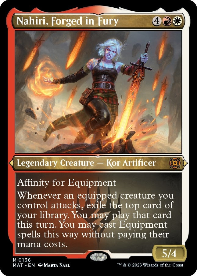 Image for Nahiri, Forged in Fury (Foil Etched) (136) (MAT) - Magic: The Gathering