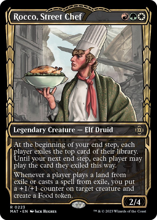 Image for Rocco, Street Chef (Halo Foil) (223) (MAT) - Magic: The Gathering