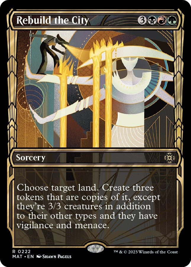Image for Rebuild the City (Halo Foil) (222) (MAT) - Magic: The Gathering