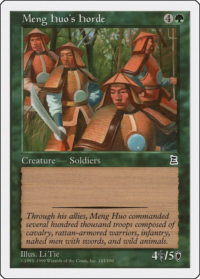 Image for Meng Huo's Horde (143) (PTK) - Magic: The Gathering