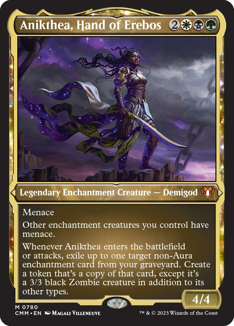 Image for Anikthea, Hand of Erebos (Display Commander) (Foil Etched) - Thick Stock (780) (CMM) - Magic: The Gathering