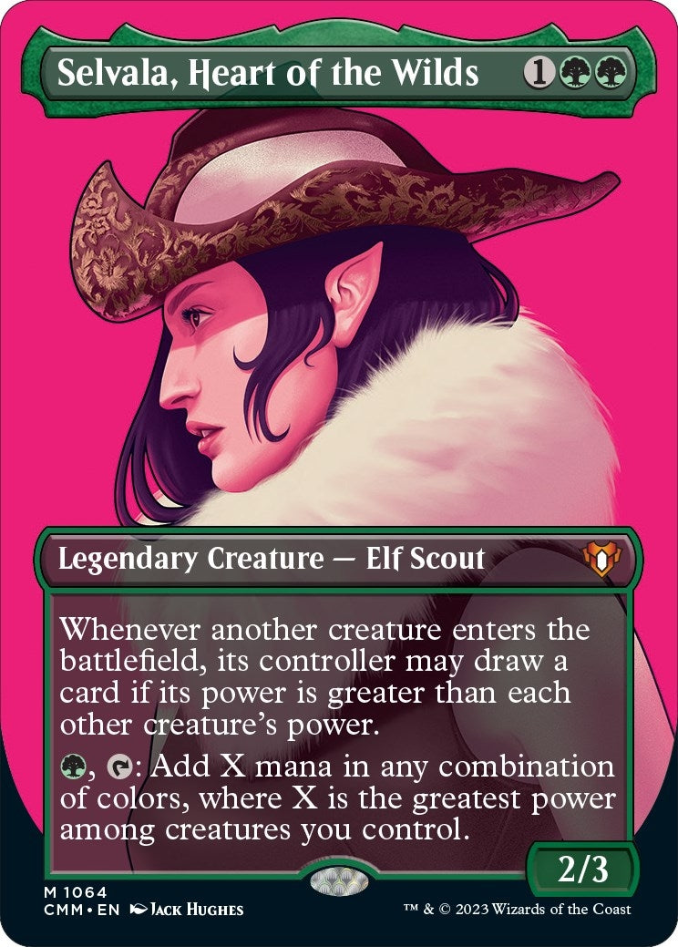 Image for Selvala, Heart of the Wilds (Textured Foil) (1064) (CMM) - Magic: The Gathering