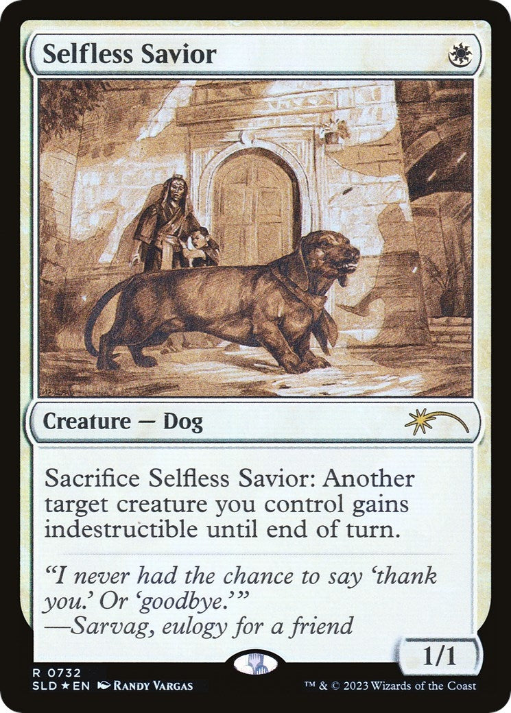 Image for Selfless Savior (Sketch Showcase) (732) (SLD) - Magic: The Gathering