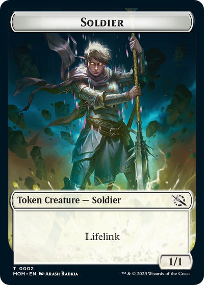 Soldier // Thopter Double-Sided Token (2 // 19) (MOM)