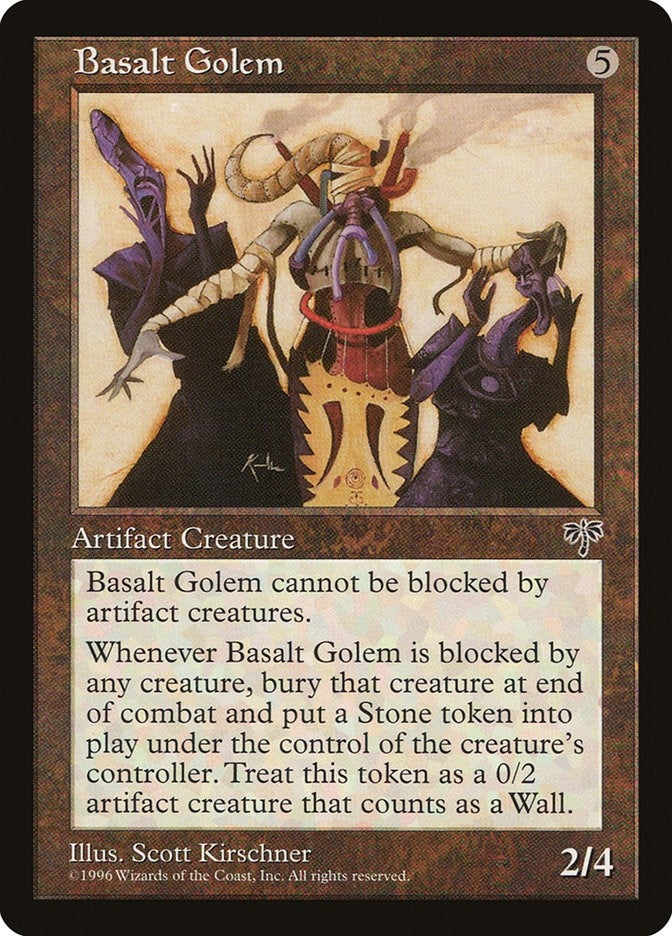 Image for Basalt Golem (MIR) - Magic: The Gathering