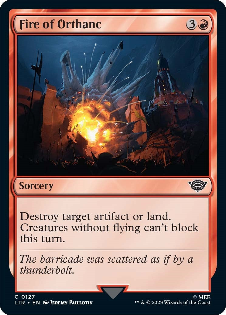 Image for Fire of Orthanc (127) (LTR) - Magic: The Gathering