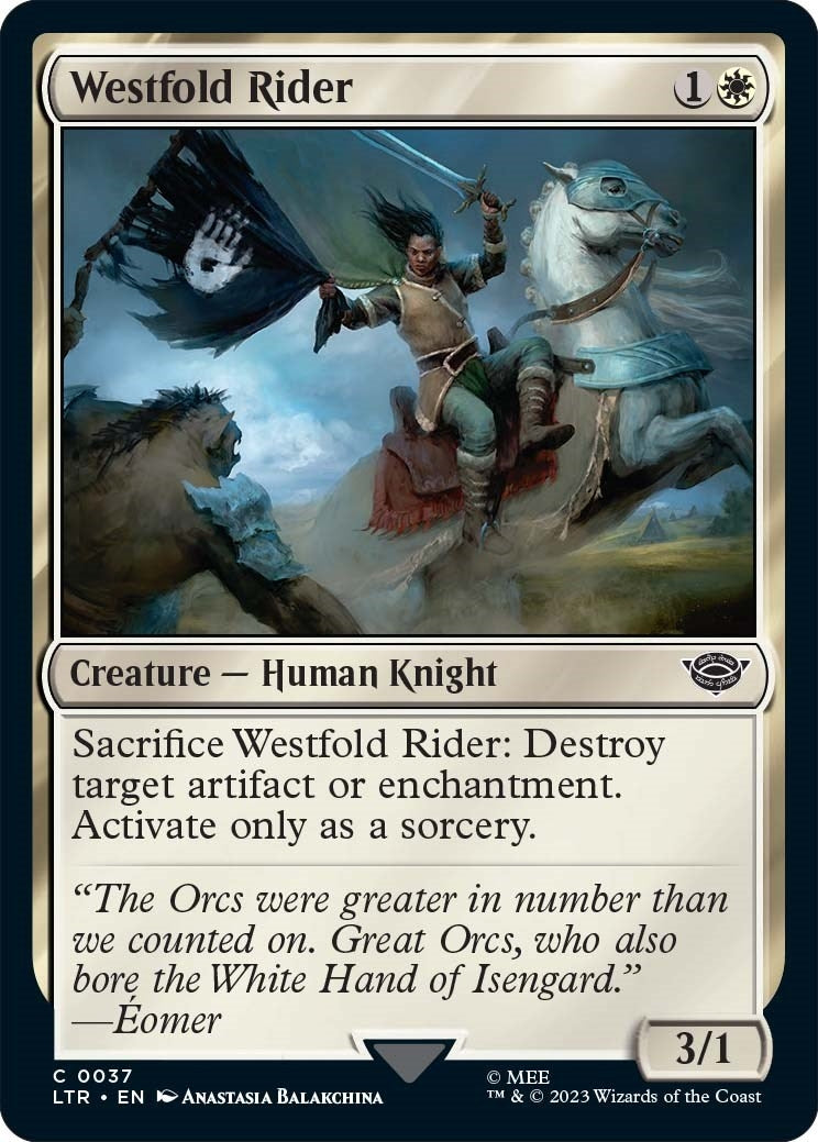 Image for Westfold Rider (37) (LTR) - Magic: The Gathering
