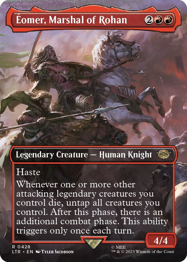 Image for Eomer, Marshal of Rohan (Borderless) (428) (LTR) - Magic: The Gathering