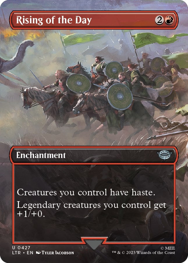 Image for Rising of the Day (Borderless) (427) (LTR) - Magic: The Gathering