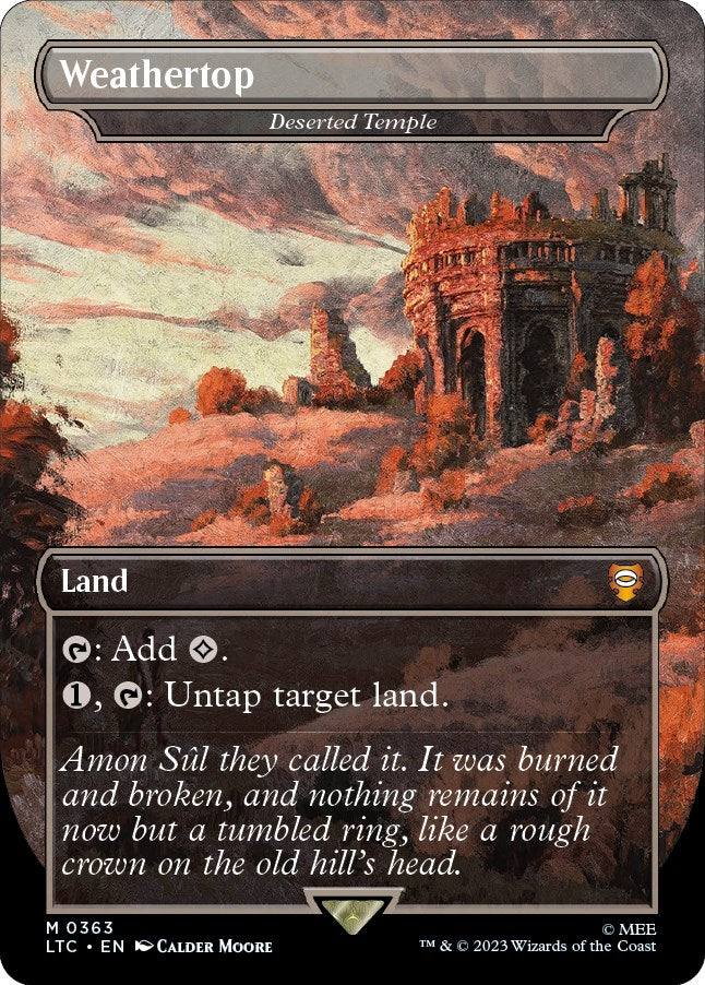 Image for Weathertop - Deserted Temple (Borderless) (363) (LTC) - Magic: The Gathering